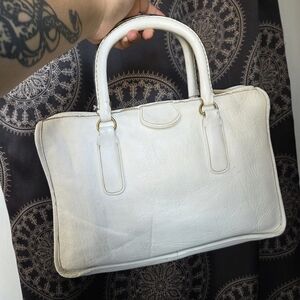 RARE White Bonnie Cashin For Meyers Satchel🤍🤍